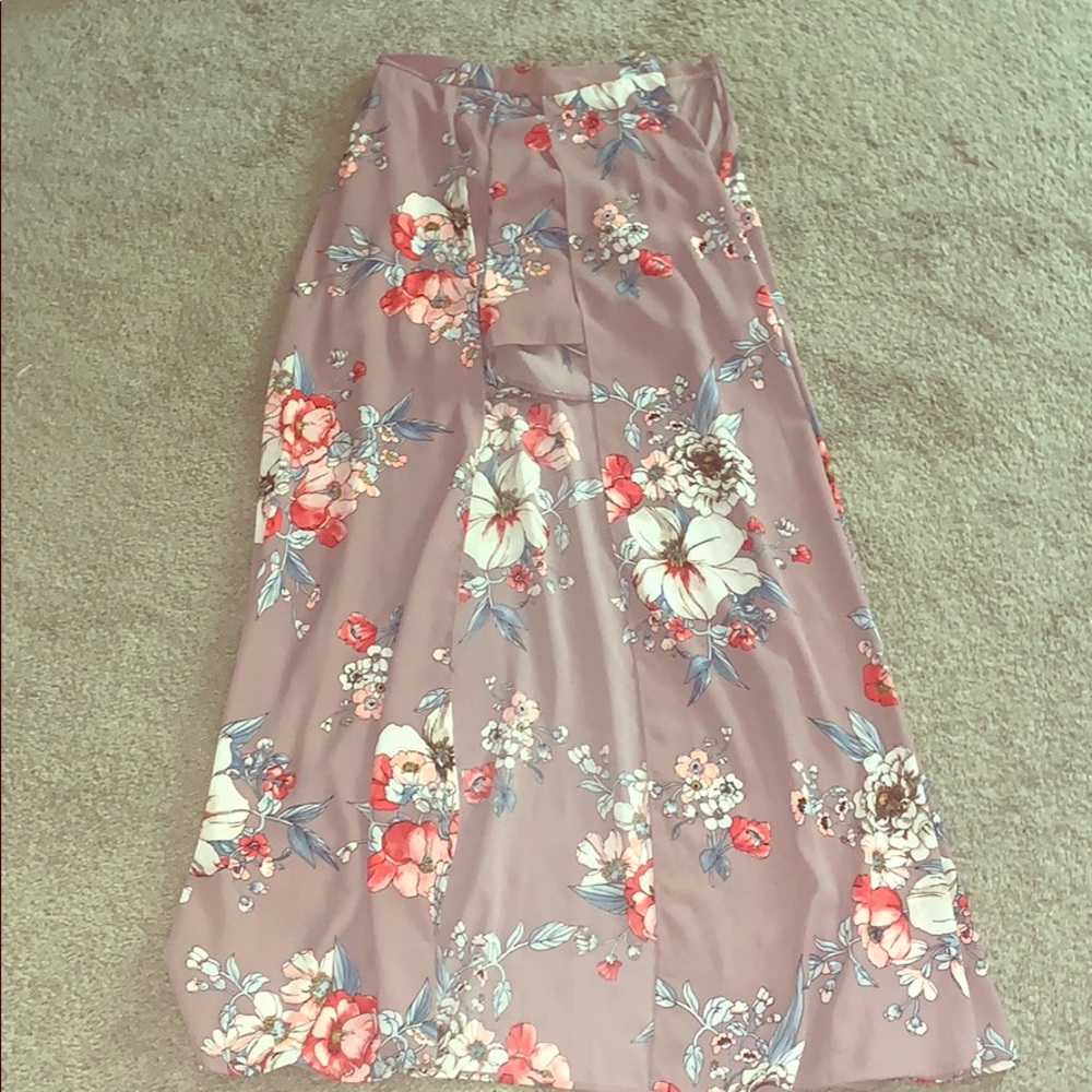 High waist skirt with shorts